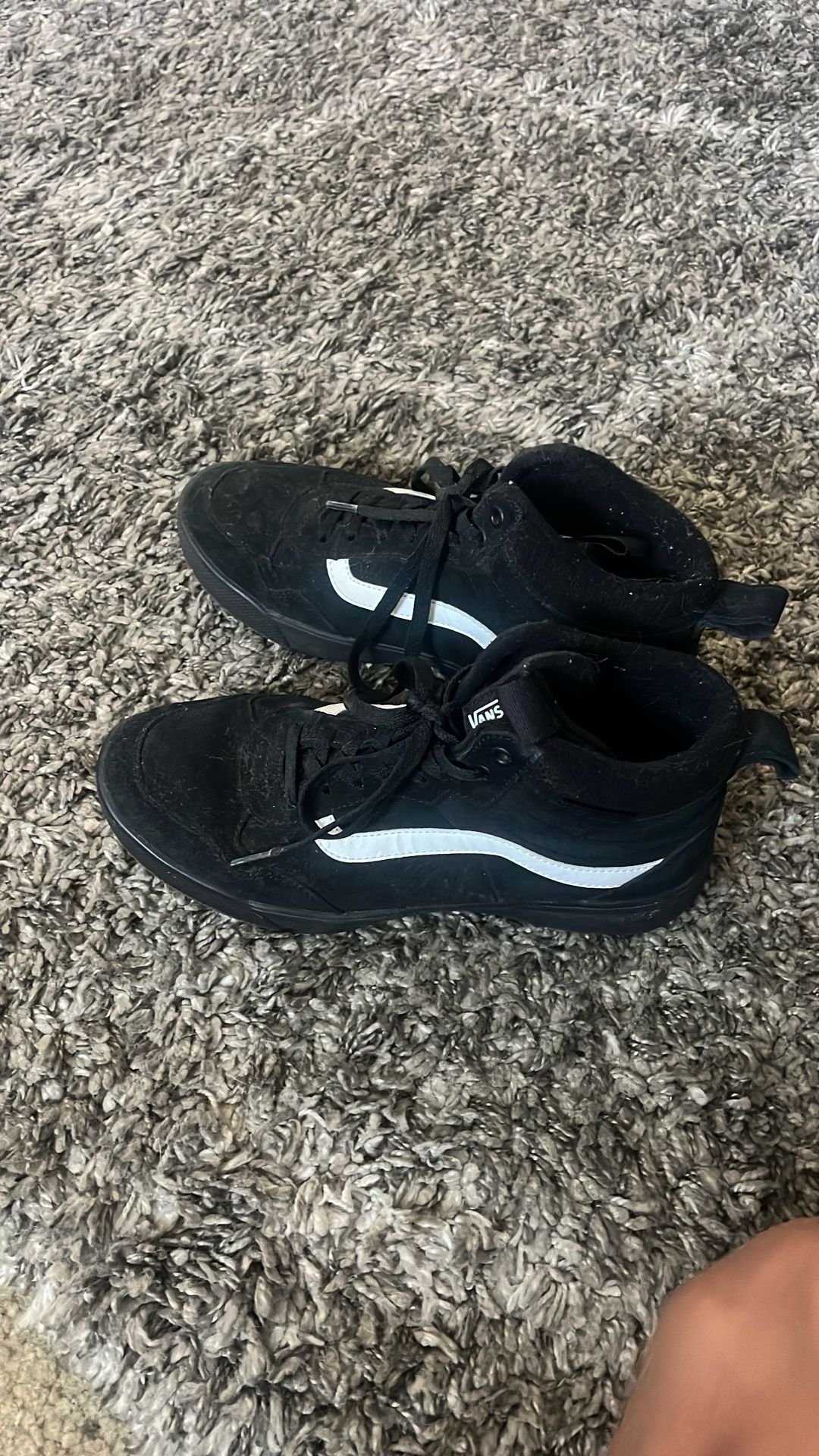 High Top Black Vans 9 In Men’s