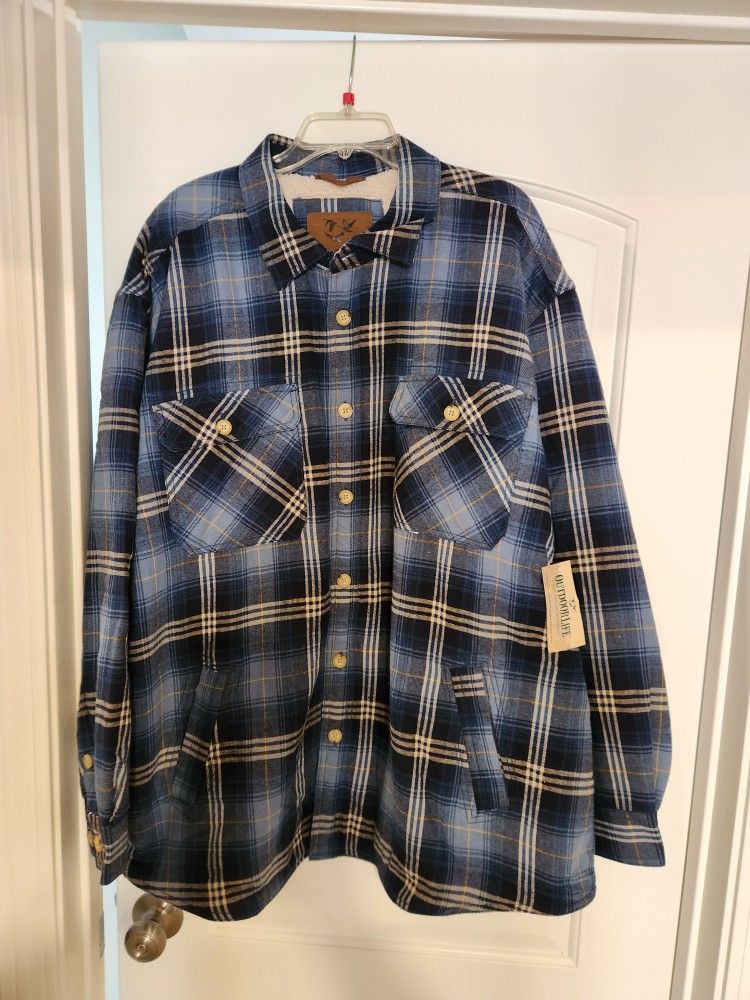 Mens new shirt Jacket 2x large 