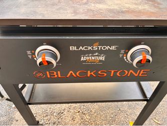 Black stone grill