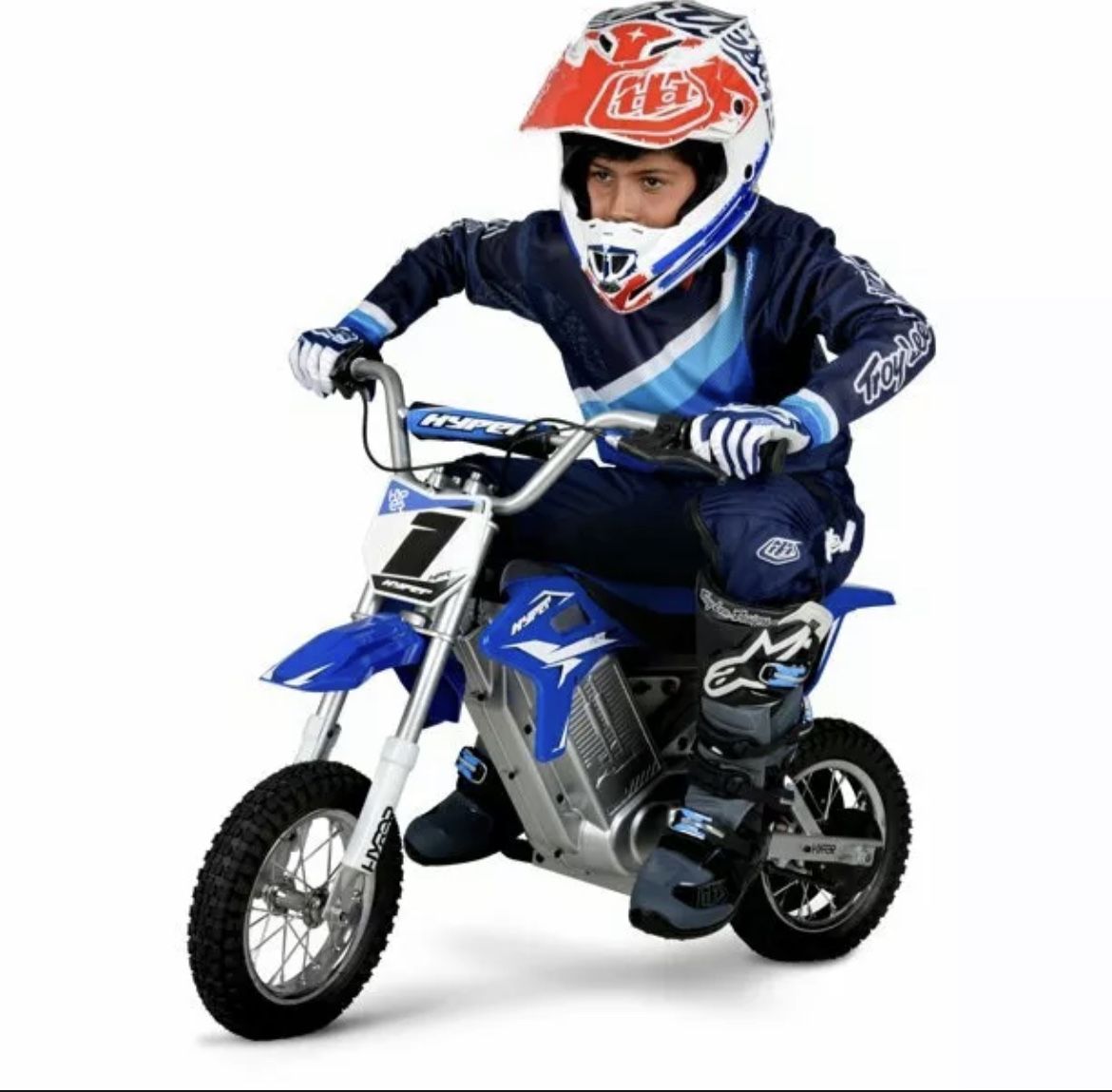 Hyper Toys HPR 350 Dirt Bike 24 Volt Electric Motorcycle in Blue
