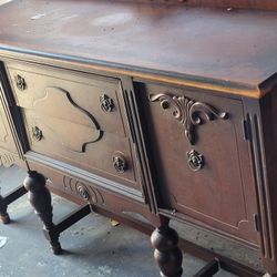 Antique Buffet Table 