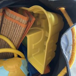 Beach toys for kids  Full bag of mixed beach toys 