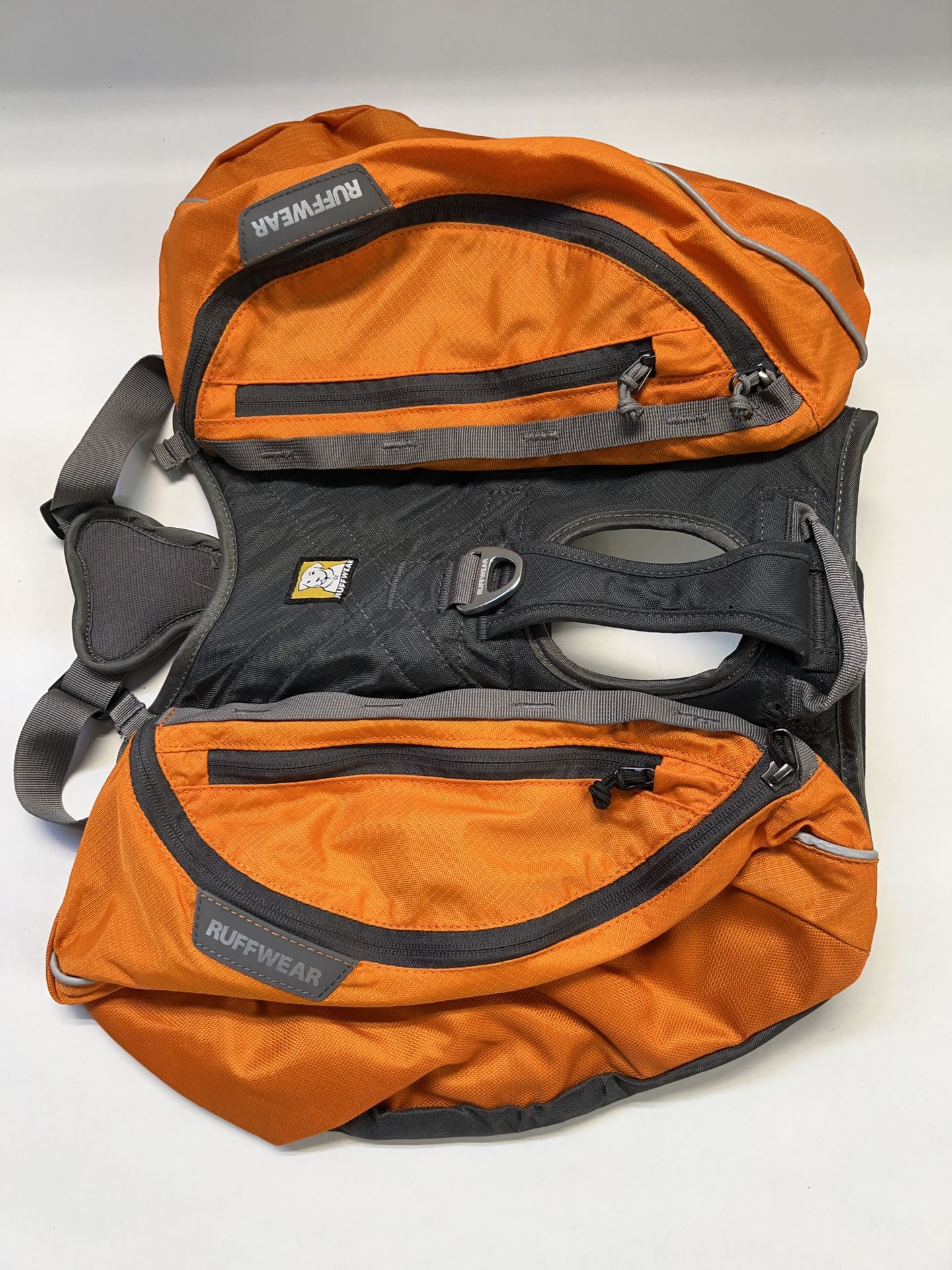 RUFFWEAR Approach Dog Backpack - day hiking overnight pack MED NEW Orange Grey