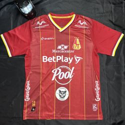 Deportes Tolima 2024 Home Soccer Jersey Size M