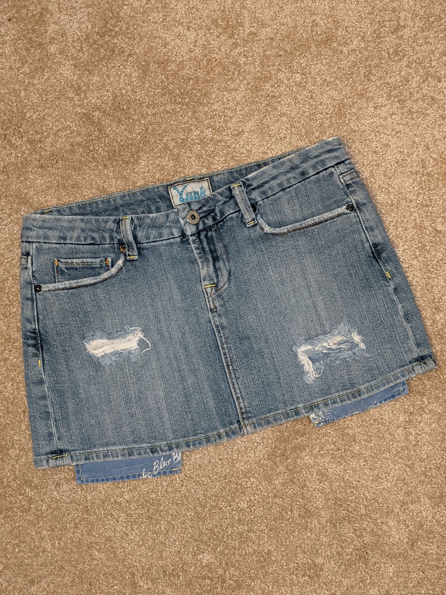 Yank Denim Mini Skirt