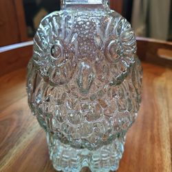 Wise Old Owl Vintage Coin Jar 