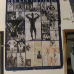 Rare Steve Reeves Bodybuilder Muscle Poster