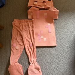 Pig Minecraft Costume from Pottery Barn Kids Size 7-8