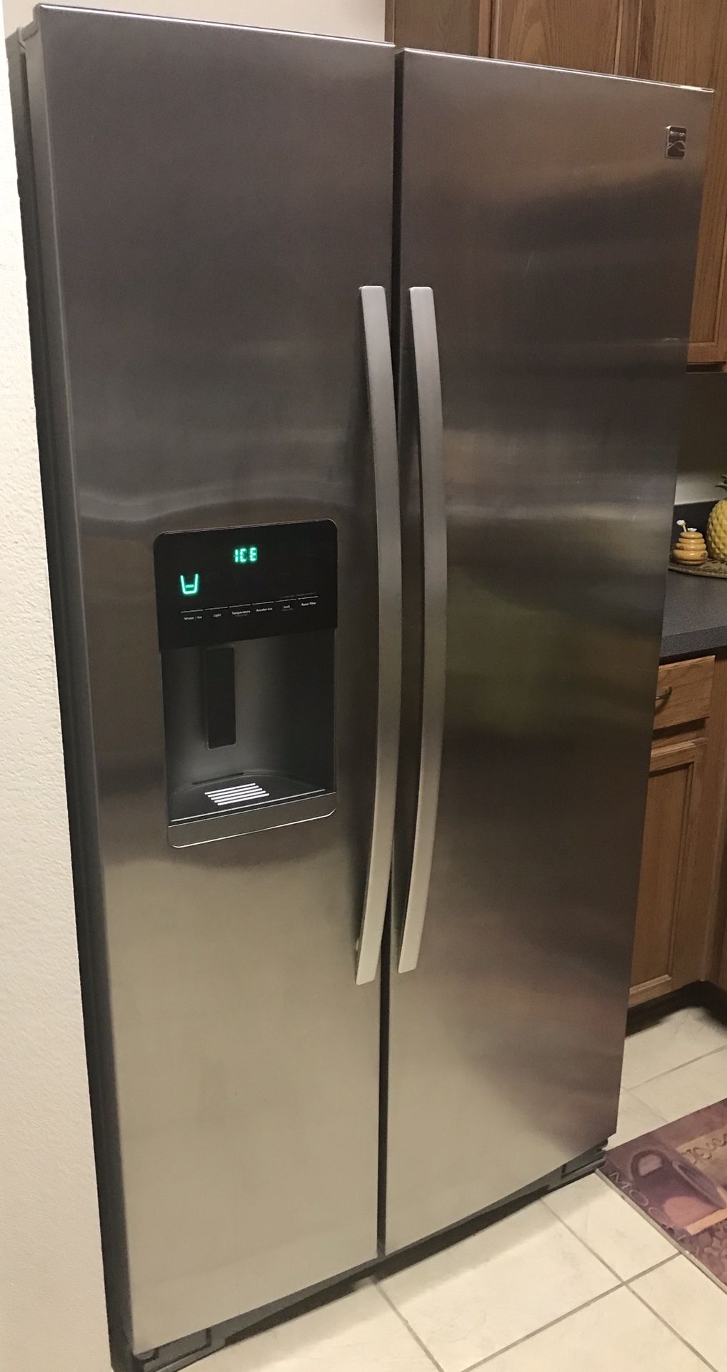 Kenmore 51133 26 cu. ft. Side-by-Side Refrigerator - Stainless Steel