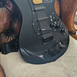 Modded Unknown Strat Guitar 
