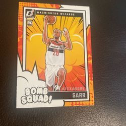Alexandre Sarr Rookie 2024-25 Donruss Bomb Squad Rookie #9