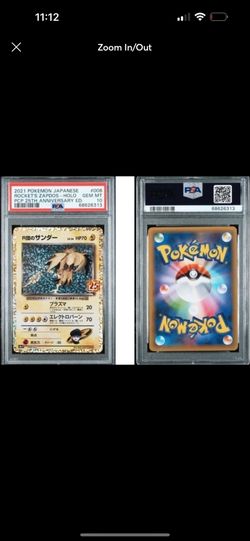 Pokemon Rockets Zapdos Psa 10 Japanese Celebrations 2021