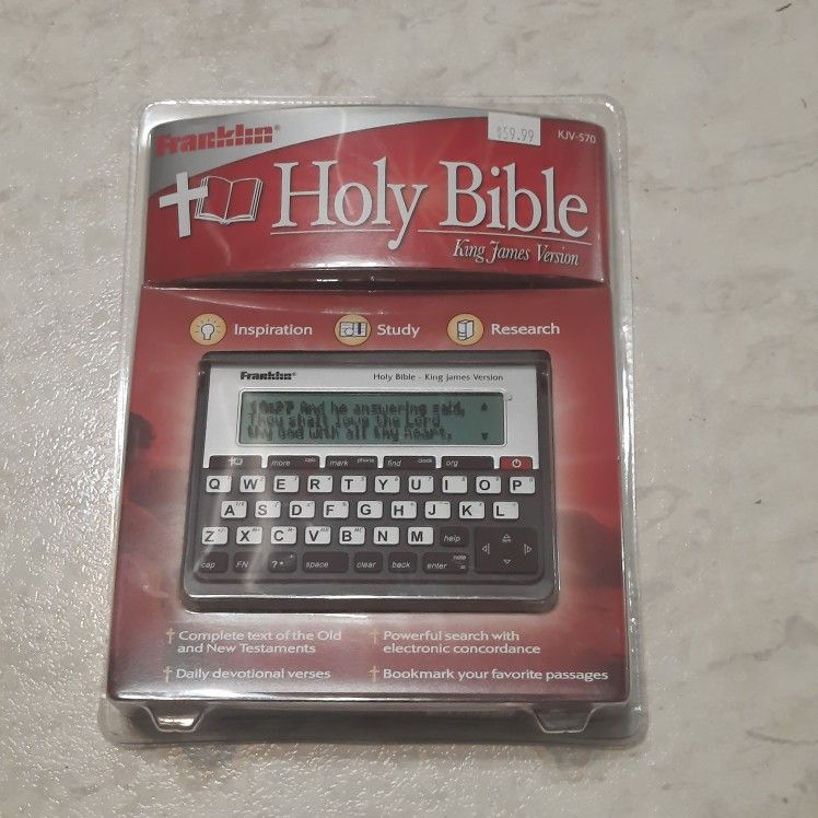 Brand New Franklin Electronic Holy Bible King James Version KJV-570