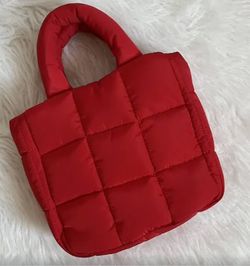 Red Puffer Purse