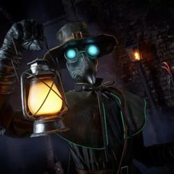 NIB In Hand 7 ft Plague Doctor Animated LED 