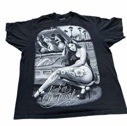 DGA David Gonzales SLAM Junk In The Trunk T-Shirt Lowrider Chicano Black 2XL