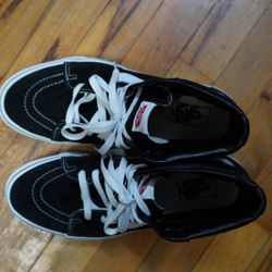 Black Vans High Top Size 10.5