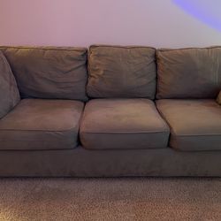 Full Size Pull Out Couch + Queen Size Bed + Cabinet 