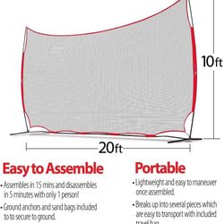 20x10 net Great for golf,baseball,basketball