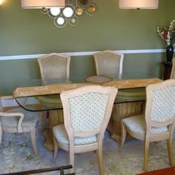 Glass Top Dining Room Table