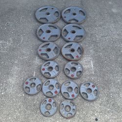 255 lbs in Olympic plates 