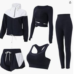 Workout Sets for Women 5 PCS(S-Xl)