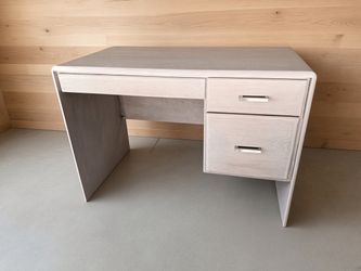 Solid Wood Oak White Wash Desk