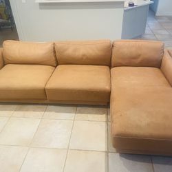 Ashley Leather Couch 