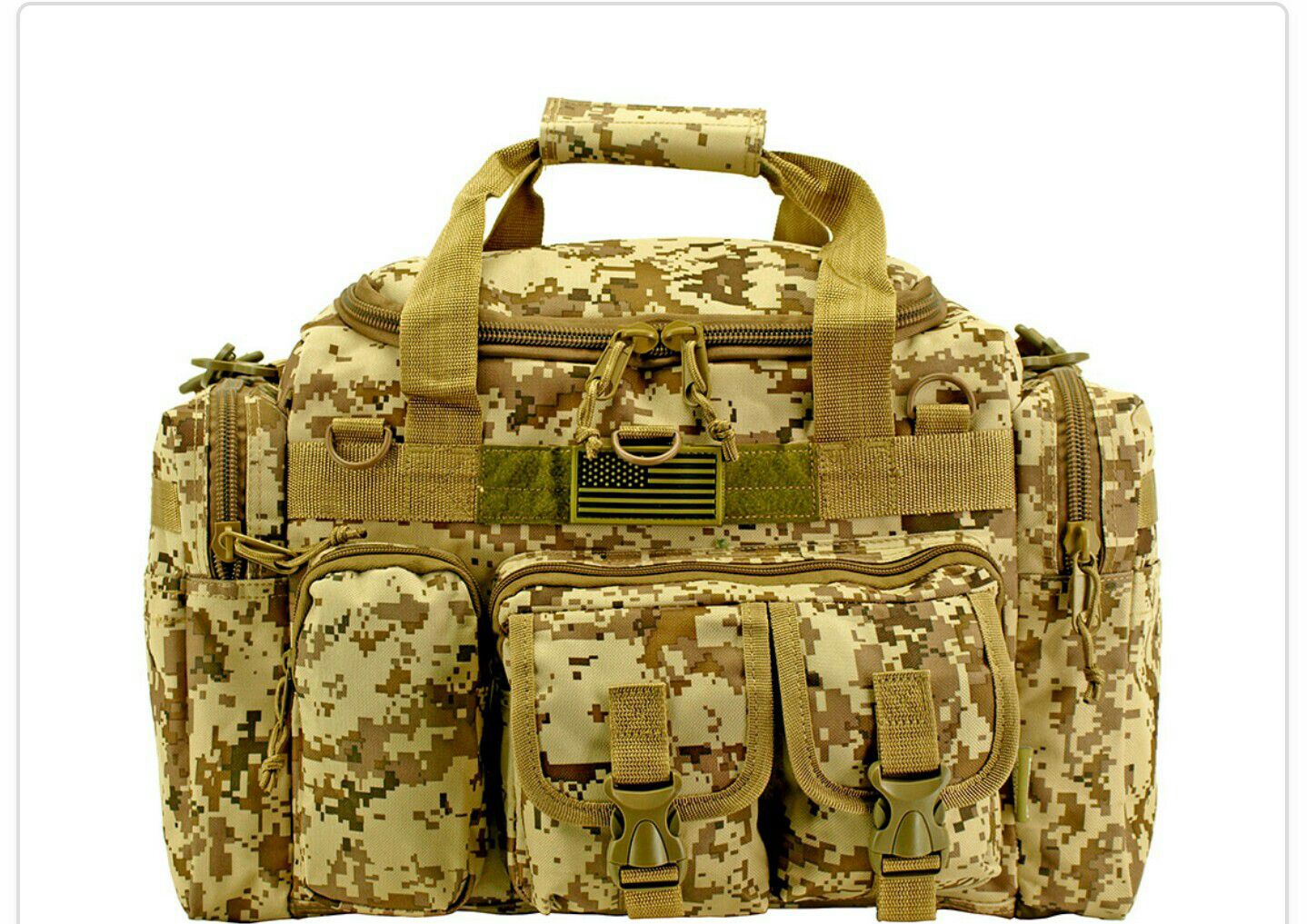 Desert camo military bag