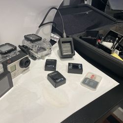 GoPro Hero 3 Camera + Screen + Case + Accessories