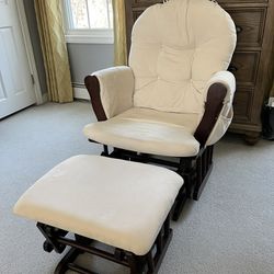 Glider Chair With Ottoman