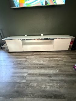 Harley white TV stand