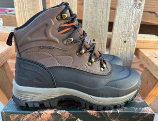 NIB Nortiv 8 Men's Black/Brown Non-Slip Waterproof Boots (Men’s Size 6.5) - $30