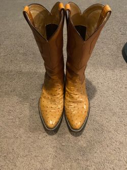 Ostrich boots