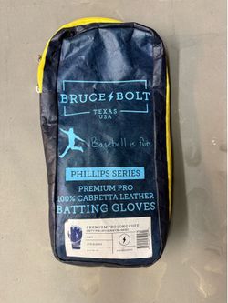 Bruce Bolt Batting Gloves: Premium Long Cuff; Brett Phillips Signature Series