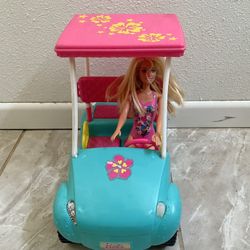 Barbie Turquoise Golf Cart