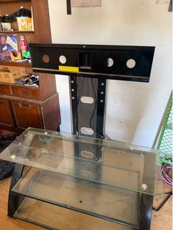 Glass tv stand