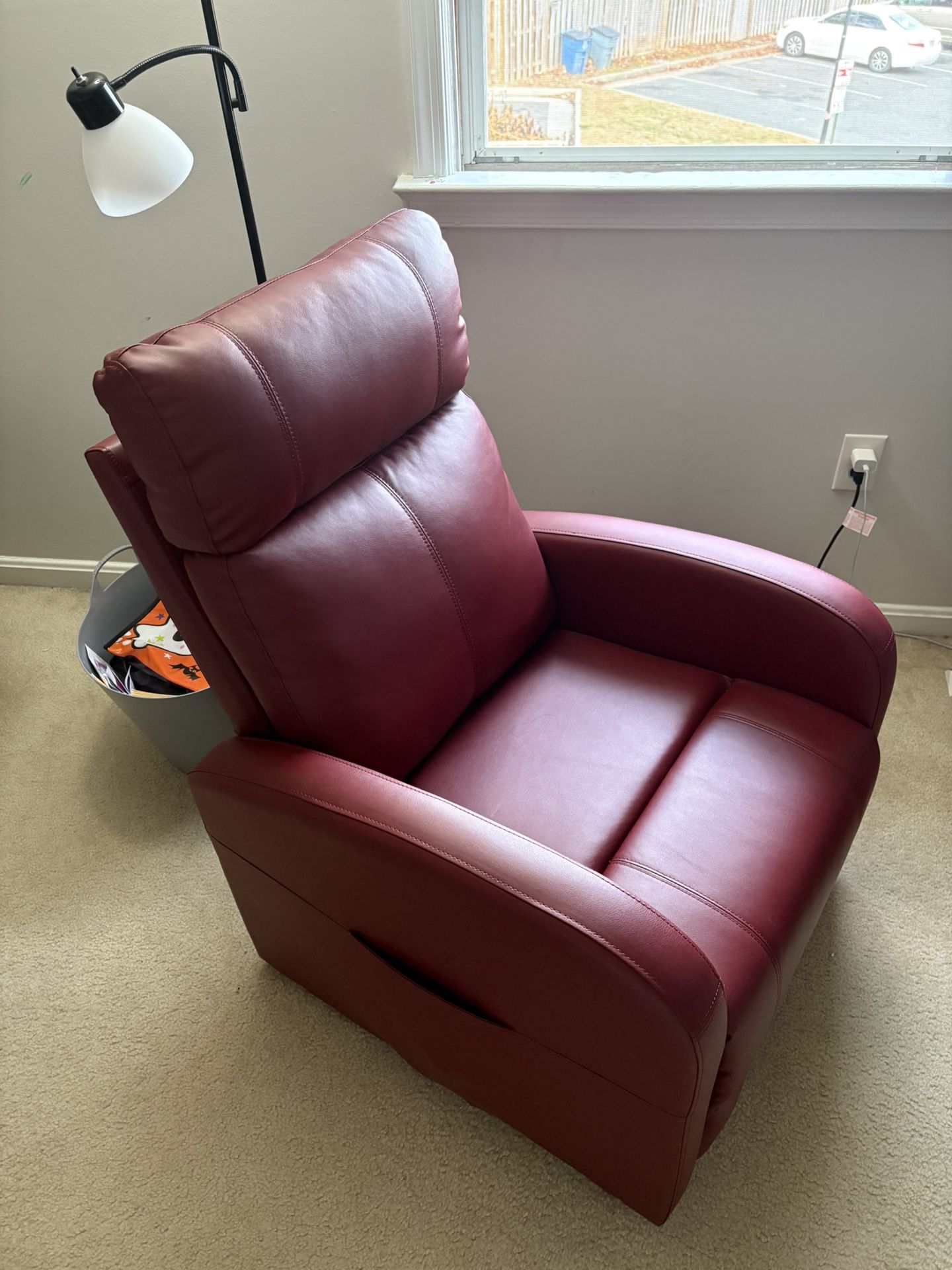 Red Power Recliner