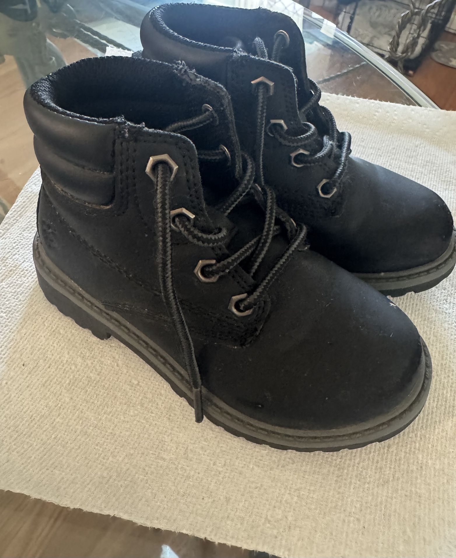 Black Toddler Boots Size 8