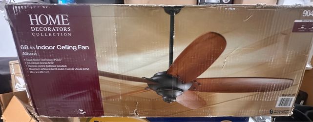 Altura 68 in. Matte Black Ceiling Fan