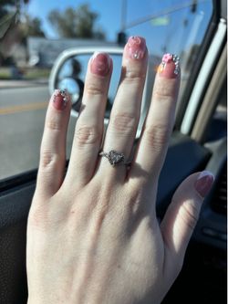 KAY jewelers diamond silver ring original price $400