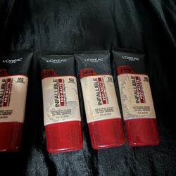 4 L'Oreal Paris K1828700 Infallible Pro-Matte Liquid Longwear Foundation Makeup, 102 Shell Beige, 1 Fl; Oz. 