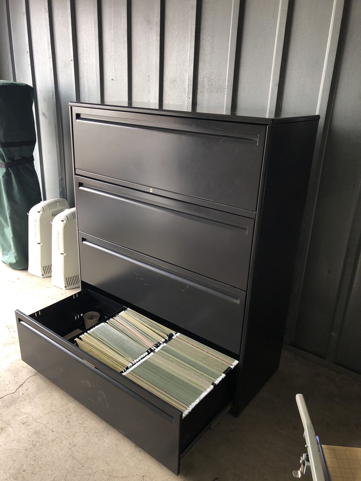 File cabinet, adjustable, includes files