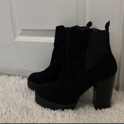 Suede Booties 