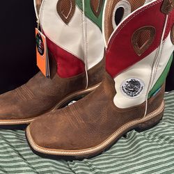 Twisted X Mexican Heritage Men's Leather Work Boots Waterproof Size 8,9, 9.5 and 10