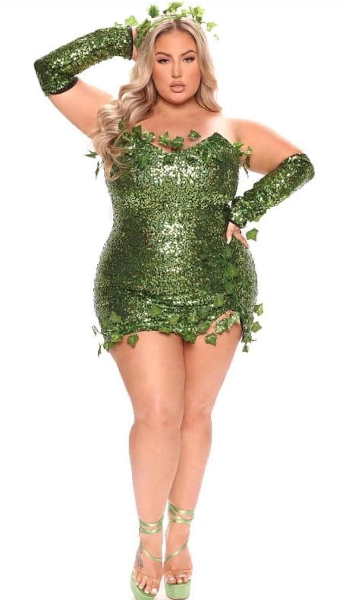 Poison Ivy Dress Costume Size Xl Women