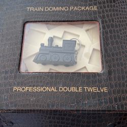 Train Domino Package In Leather Case