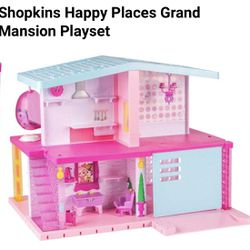 Shopkins Happy Places Grand Mansion Playset, New Condition With 72 Pieces 