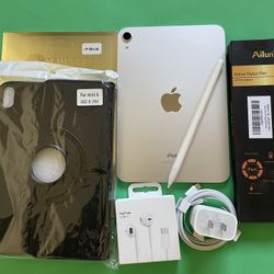  Apple Ipad Mini 6th Generation (8.3” Retina/2021) 64GB with stylus pen, case & Accessories (256GB $429) 