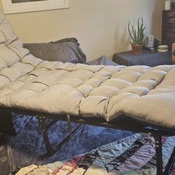 Lounge Chair With Pillow Topper